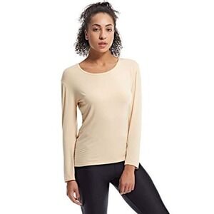 J Jill Women Butter M Perfect Pima Cotton Crewneck Pullover Preppy Athletic Boho